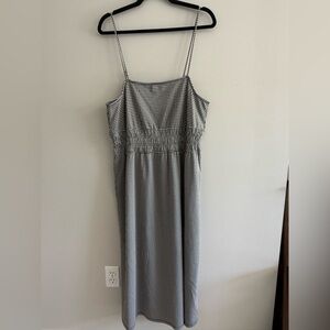 Vero Moda Tilly Gingham Sundress Midi Dress Smocked